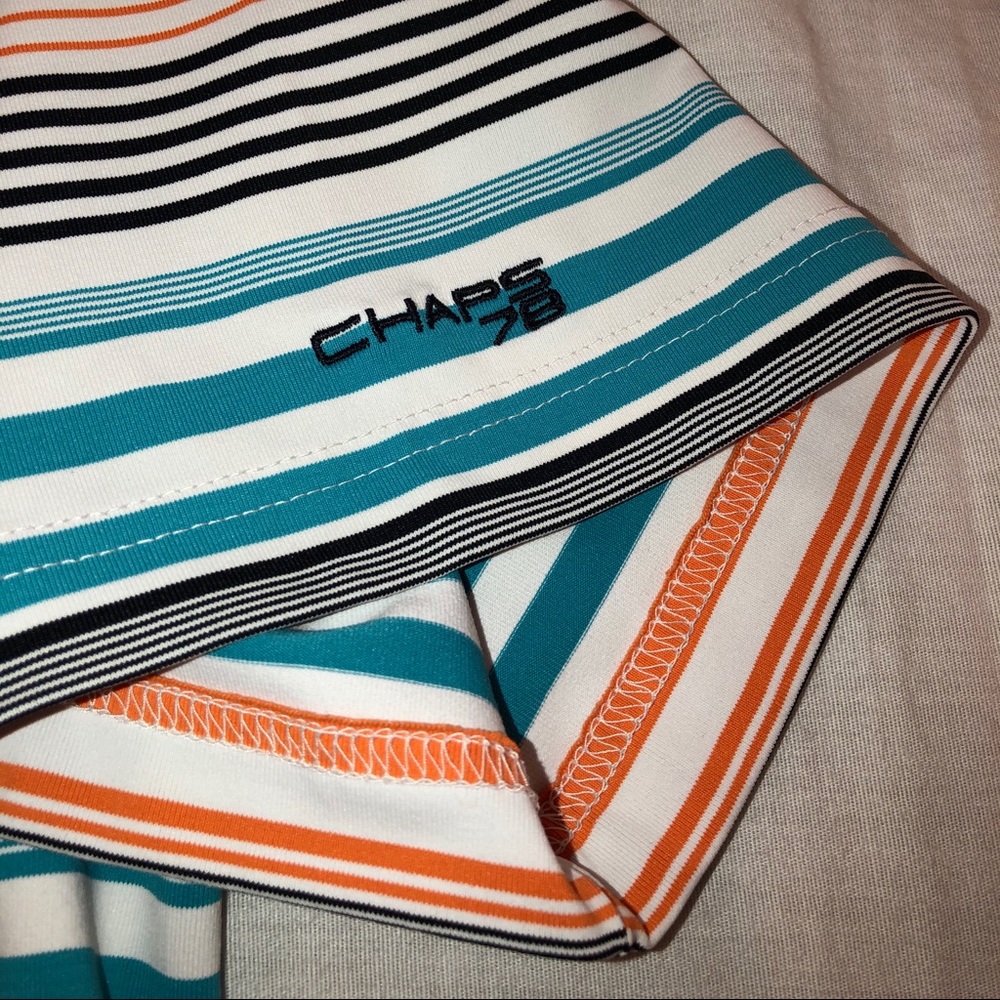Men’s Chaps Golf Striped SS Polo Shirt Size Large - Picture 4 of 6